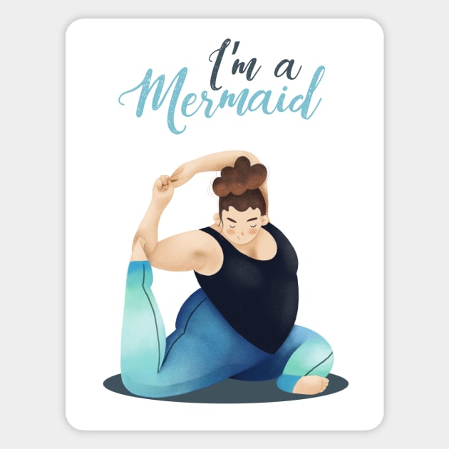 I'm a Mermaid Magnet by Gummy Illustrations